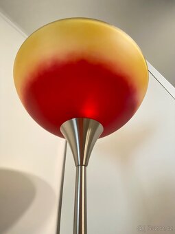 Stojací lampa sklo + kov - 4