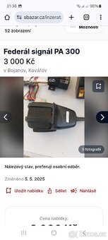 Federál signál vysílačka PA 300. - 4