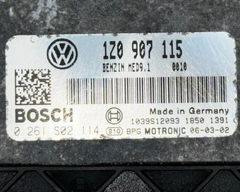 Řídící jednotka motoru BWA 1Z0907115 Škoda Octavia 2 2006 - 4
