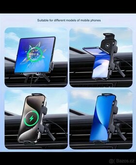DRŽÁK DO AUTA NA MŘÍŽKU, BEZDRÁTOVÁ INDUKČNÍ NABÍJEČKA 15W - 4
