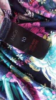 Letní šaty s krátkým rukávem - M&Co - vel. 38 - nové - 4