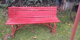Zahradní lavička , kovová konstrukce - 4