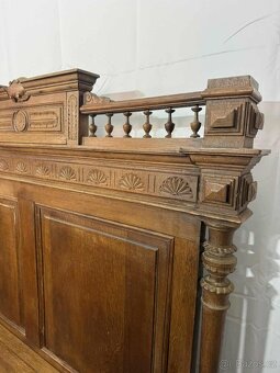 Starožitná dubová lavice (134022) - 4