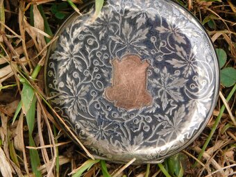 Starožitné stříbrné kapesní hodinky niello / tula - 4