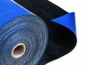 PE plachtovina v roli modrá / černá Kataro - 4