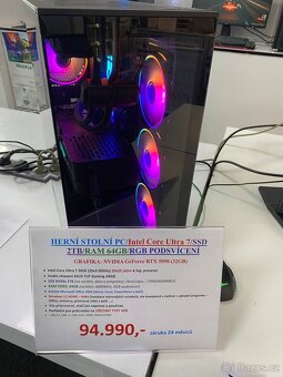 HERNÍ STOLNÍ PC/Intel Core Ultra 7/SSD 2TB/RAM 64GB/RGB PODS - 4