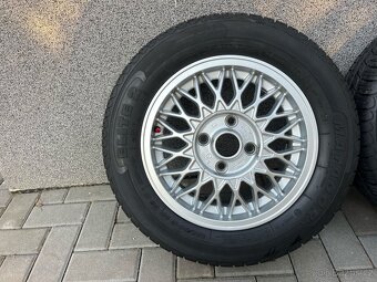 BBS 14" 4x108 Audi 80/90 - zánovní pneu - 4