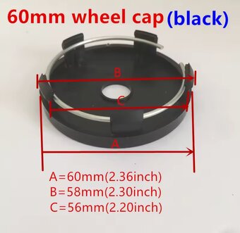 STŘEDOVÉ POKLIČKY/ KRYTKY KOL ŠKODA 60mm, nové. - 4