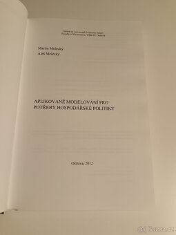 Aplikované modelování pro potřeby hospodářské politiky - 4
