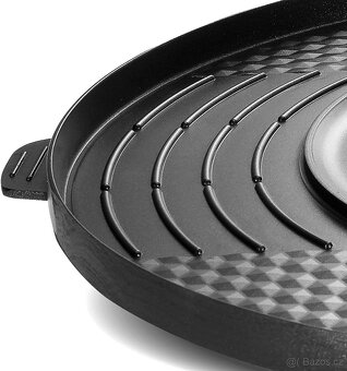 Elektrický horký hrnec BBQ 2 v 1 s dvojitým oddělením 2200 W - 4