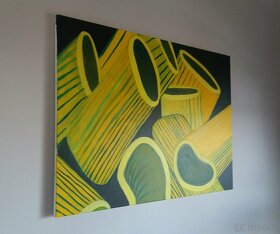 Obraz na plátně akryl – těstoviny - 4