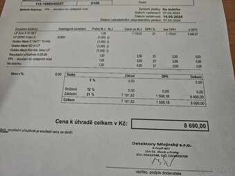 Prodávám detektor kovů Zero2 a dohledávačku Minelab Pro-Find - 4