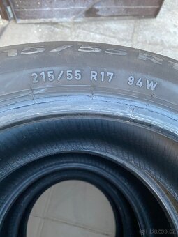 215/55 R17 94W Pirelli 2x6mm 2x5mm dot3819 Letní - 4