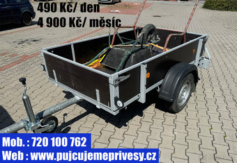 Přívěsný vozík s plachtou - DLOUHODOBÝ PRONÁJEM - 4