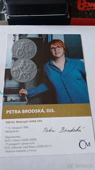 ČNB pamětní mince 500 Kč Motocykl Jawa 250 - 4