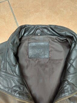 Pánská kožená bunda parker vel. 58 5Xl - 4