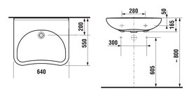 Zdravotní keramika - umývadlo pro vozíčkáře, - 4