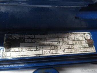 Přírubový elektromotor 400V.1,5kw.1420ot.nejen na DARLING. - 4