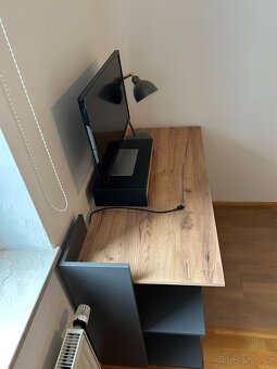 Psací stůl dub / antracit - 4