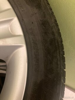 ALU kola 5x100 6Jx15H2 ET43 na Letních pneu 195/55 R15 - 4