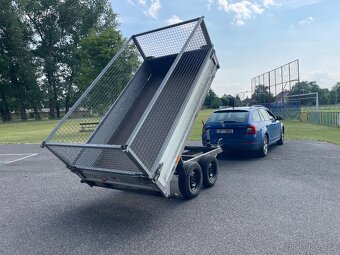 Bržděný sklopný přívěs Saris s klecí 2000 kg, nová STk - 4