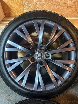 ALU Kola ŠKODA 5x112 R18 A ANTARES Zimní Pneu 235/45/18 - 4