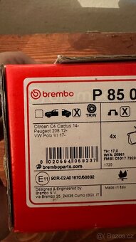 Nepoužité zadní brzdové desky Brembo Prime VW - 4