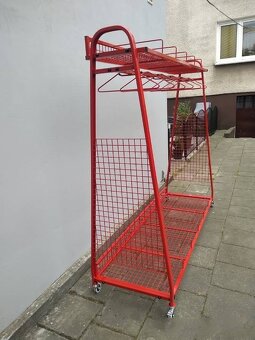 Mobilní stojan pro hasiče / Regál do hasičské šatny - 4