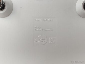 Sada 4x Vitra Eames Plastic Side Chair (DSR) – bílá, chrom - 4