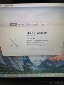 Apple MacBook Pro, 2,26 GHz, 4GB RAM, 1 TB - odhlášeno - 4