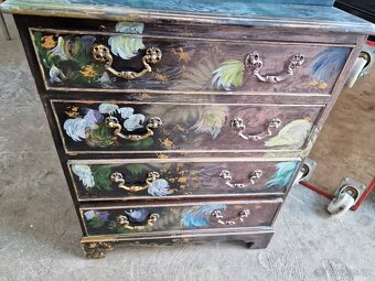 Komoda Stůl Malovaný 40x60 výška 134/48x55 výška 74 cm - 4