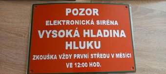 Smaltovaná cedule stará starožitná - 4