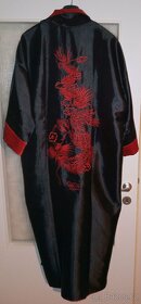 Luxusní oboustranný saténový župan - 4