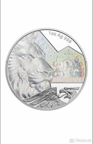 Prodám stříbrnou minci Český lev s hologramem 2023 - 4