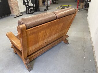 Sedací souprava z masivu - holandská výroba - dvoj sedák - 4