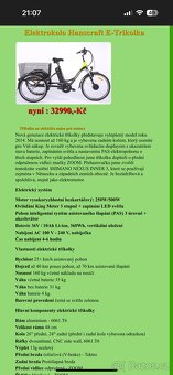 Elektrokolo Hanscraft E-Trikolka - 4