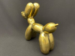 Socha bronz/mosaz Balloon Dog - velký - 4