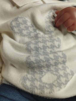 Zajíčková 2 dílná sada - 48% merino - 4