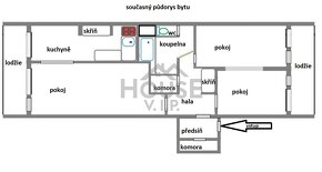 Prodej byty 3+1, 78 m2 + 2 lodžie a sklep, Praha 10 - Maleši - 4