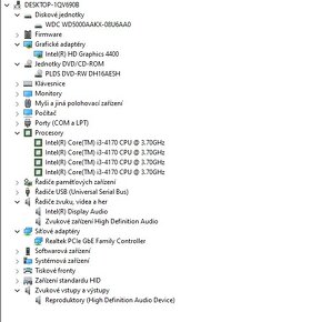 VÝPRODEJ Lenovo ThinkCentre E73,proc.i3,WIN 10,HDD 500GB,RAM - 4