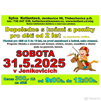 Dopoledne s koňmi a poníky pro děti od 2let.. - 4