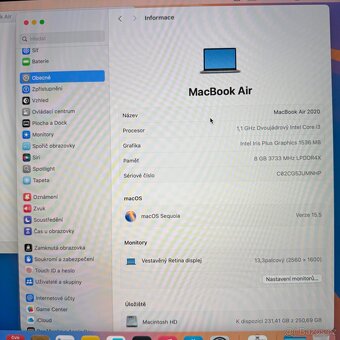 APPLE MACBOOK AIR 13” 2020 i3/256GB/8GB - 4