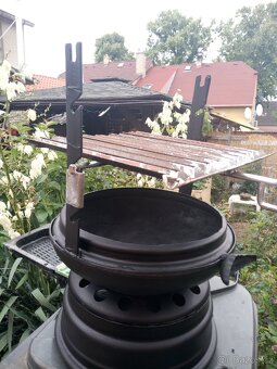Přenosné ohniště s grilem, roštem - 4
