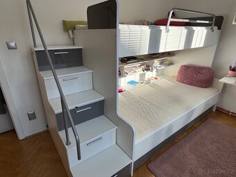 Dvoulůžková patrová postel do dětského pokoje - 4