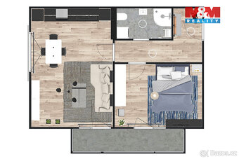 Prodej bytu 2+kk, 58.2 m², Žleby - 4