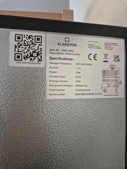 Vinotéka Klarstein 153 L – dvouzonová - 4