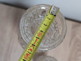 2 ks retro skleněné vázy, Václav Hanuš. - 4