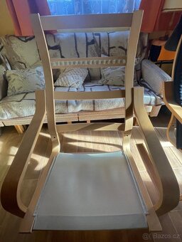 Křeslo IKEA včetně čalounění s pratelným potahem 2ks - 4