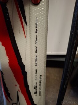 Lyže Tiger Volkl 163 cm s lyžáky a hůlkami blizzard - 4