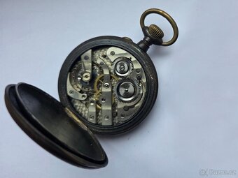 Obrovské 67mm, a 188g kapesni hodinky, brynyr ocel - 4